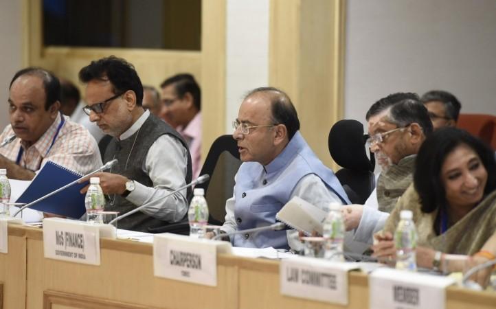 Union Minister Finance Minister Arun Jaitley chairs the 16th Meeting of the GST Council, in New Delhi on June 11, 2017. gst, gst council, gst rates, arun jaitley, july 1, modi govt