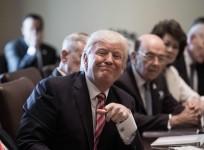 Watch Donald Trumps really weird first full cabinet meeting