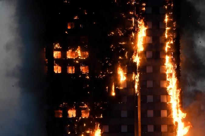The Grenfell tower fire. The Grenfell tower fire
