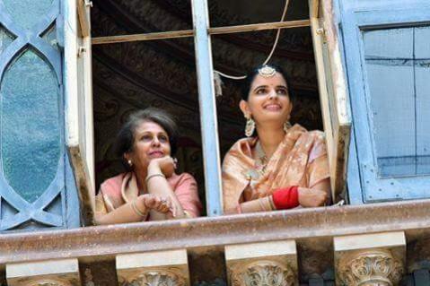 In picture: Queen Trishika Kumari Devi (right) with Maharani Pramoda Kumari. Trishika Kumari Devi