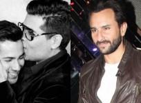 Varun Dhawan, Karan Johar, Saif Ali Khan