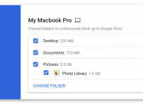 Backup computer using Google Drive
