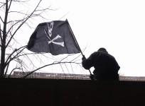Pirate flag during TPB trial