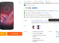 Moto Z2 Play sale on Flipkart