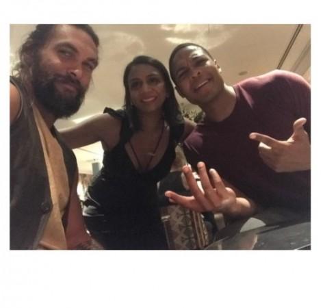 Aquaman star Jason Momoa and Cyborg actor Ray Fisher Aquaman