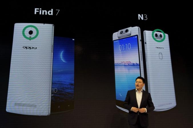 Andy Jiang from OPPO speaks during the presentation of their new devices on the occasion of the Mobile World Congress (MWC) in Barcelona, Spain, Feb. 27, 2017. oppo, oppo india, oppo news, oppo smartphones, oppo india sales, oppo india net loss, oppo market share in india, oppo china