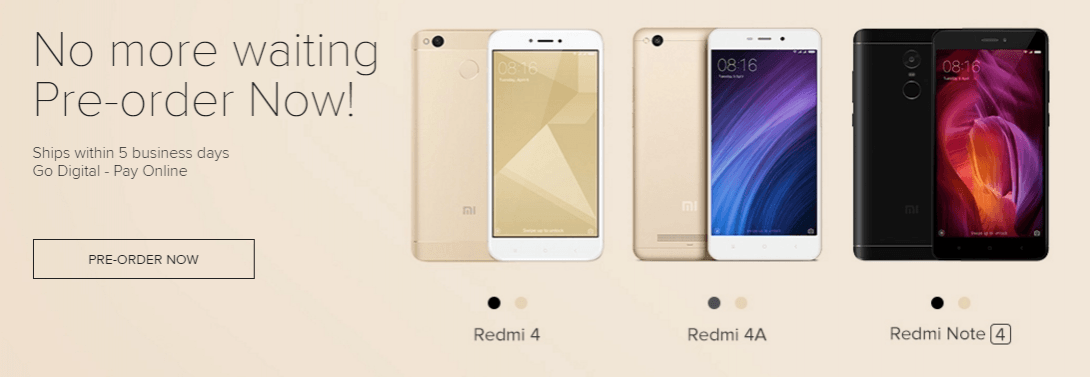 Xiaomi Redmi phones pre-order Xiaomi Redmi phones pre-order