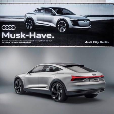 Audi e-tron Sportsback billboard Audi e-tron Sportsback billboard