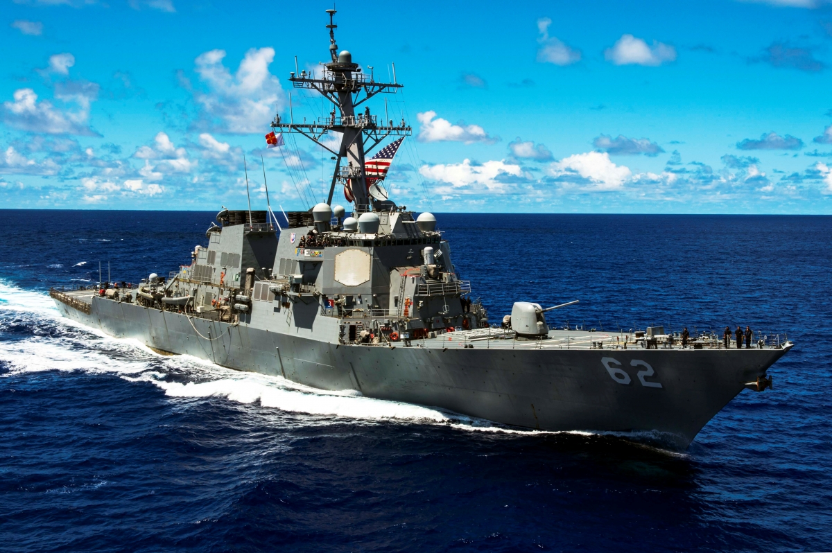 The Arleigh Burke class guided-missile destroyer USS Fitzgerald is shown on patrol in the U.S. 7th Fleet area of responsibility in support of security and stability in the Pacific Ocean in this September 8, 2014 The Arleigh Burke class guided-missile destroyer USS Fitzgerald is shown on patrol in the U.S. 7th Fleet area of responsibility in support of security and stability in the Pacific Ocean in this September 8, 2014