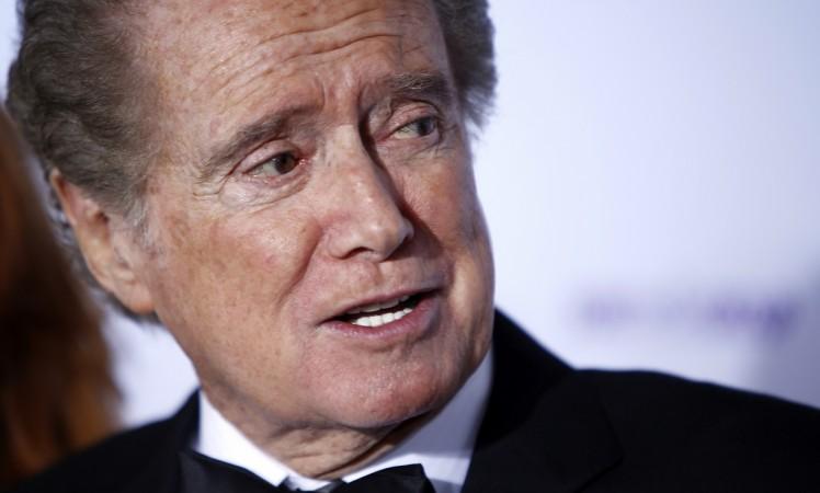 TV personality Regis Philbin arrives for the International Emmy Awards in New York, November 19, 2012. Regis Philbin
