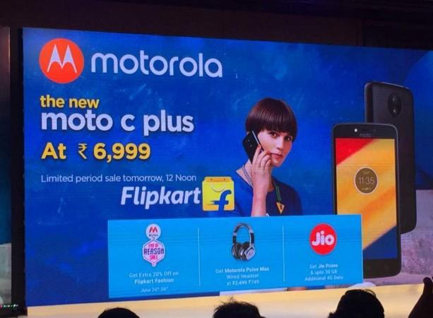 Flipkart and Lenovo's Motorola is offer vouchers on Moto C Plus sale on June 20 in India Lenovo, Moto C Plus, India, price, specifications,