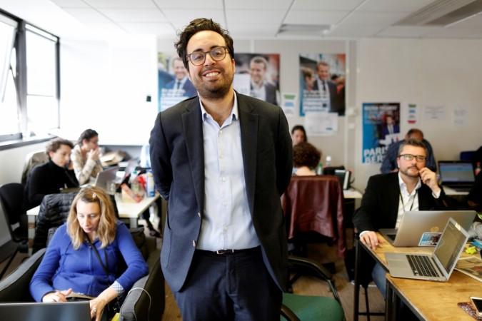 Mounir Mahjoubi, candidate in French Parliamentary elections for Macron's party and digital campaign director for Emmanuel Macron. Mounir Mahjoubi
