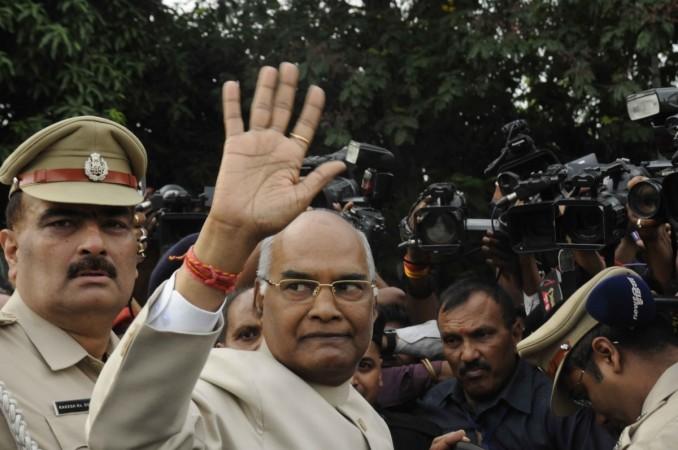 Ram Nath Kovind leaves for Delhi after being declared Presidential candidate of the ruling National Democratic Alliance (NDA) in Patna on June 19, 2017 Bihar Governor Ram Nath Kovind