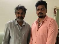 SS Rajamouli with Karthik Gowda