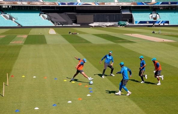 India cricketers in training mode. India cricket, Champions Trophy, India, World T20