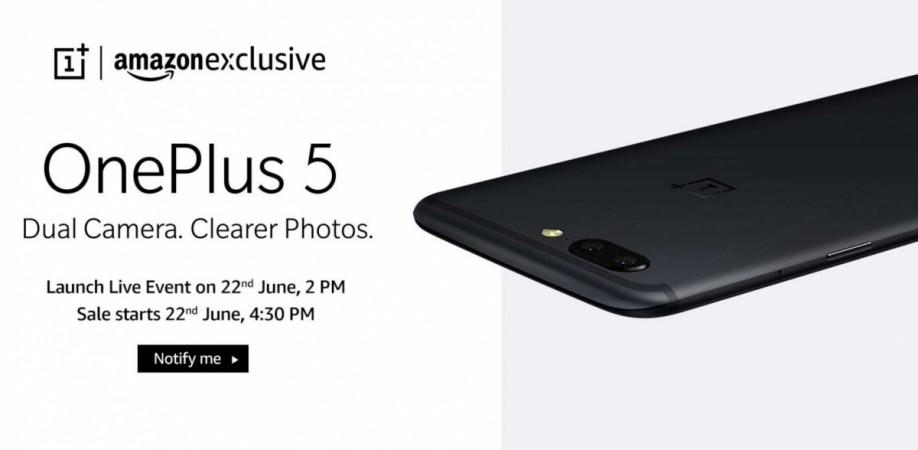 Amazon Indian gets almost one million OnePlus 5 'Notify Me' requests before launch Amazon India, OnePlus 5, Notify Me, subscription, one million,launch, specifications