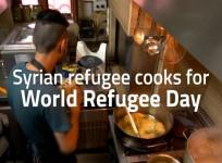 Syrian refugees show their skills as they cook for World Refugee Day