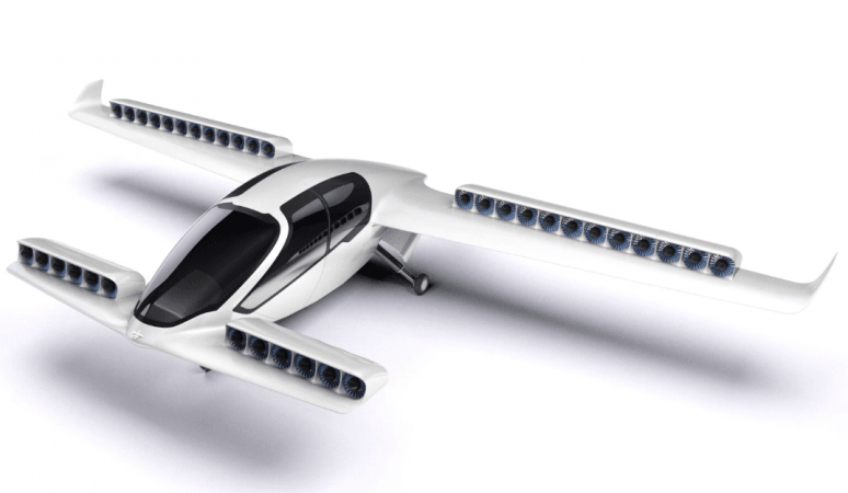 Lilium Aviation's concept of self-flying plane. Lilium Aviation plane