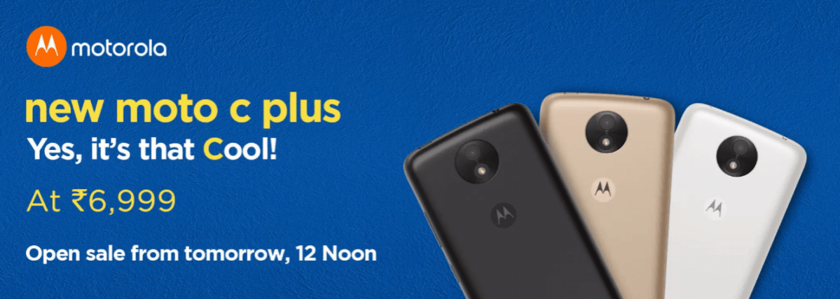 Moto C Plus open sale Moto C Plus open sale
