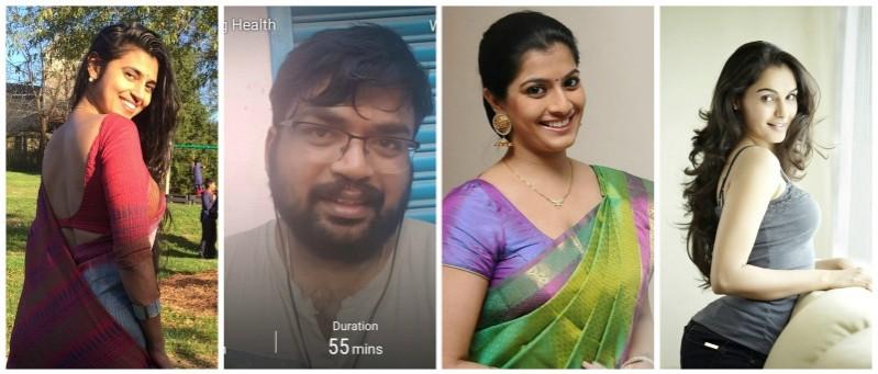 Kasturi, reviewer Prashanth, Varalaxmi Sarathkumar and Andrea. Kasturi, reviewer Prashanth, Varalaxmi Sarathkumar, Andrea