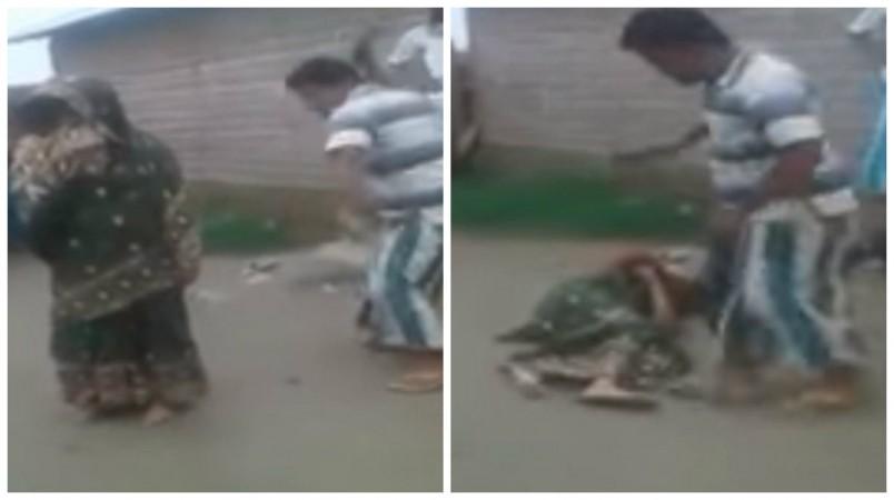 Woman beaten in Assam