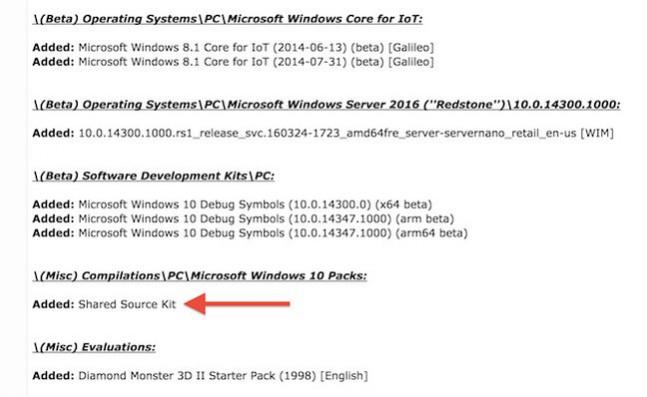Windows 10 pre-release aka internal builds, core source code leak online Leaked Windows 10 source code