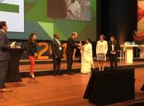 Mamata receiving award for Kanyashree scheme