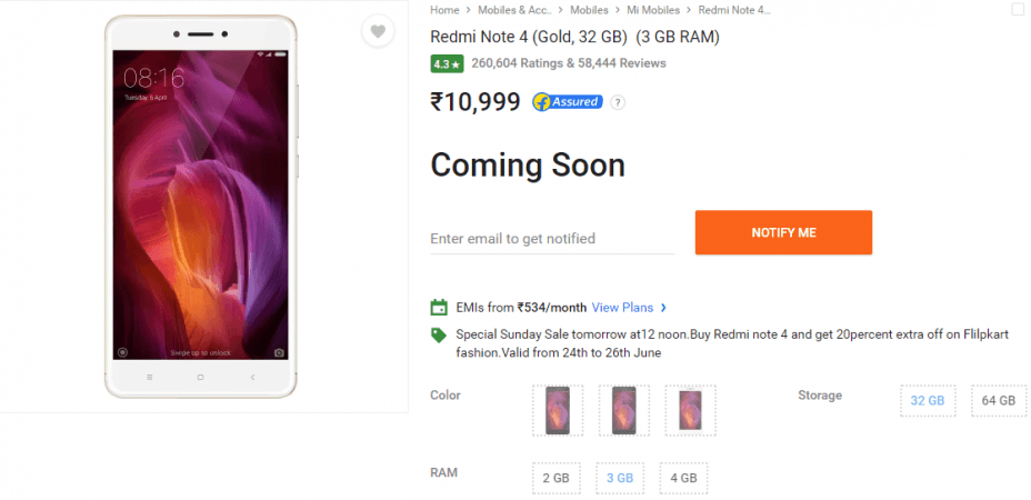 Xiaomi Redmi Note 4 Xiaomi Redmi Note 4
