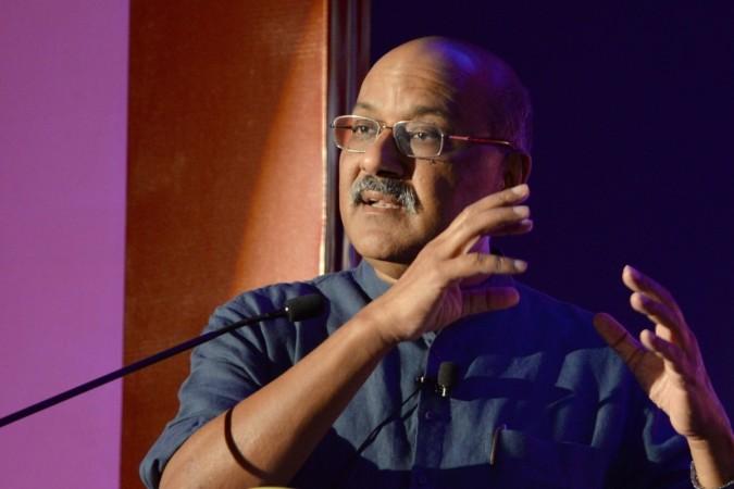 Journalist Shekhar Gupta addresses at the CoreNet Global 4th annual India conference on Real Estate in India in Bengaluru, on June 21, 2017. shekhar gupta, corenet global, corporate real estate, unfolding the future, modi gst, modi leadership, alpha males of the world