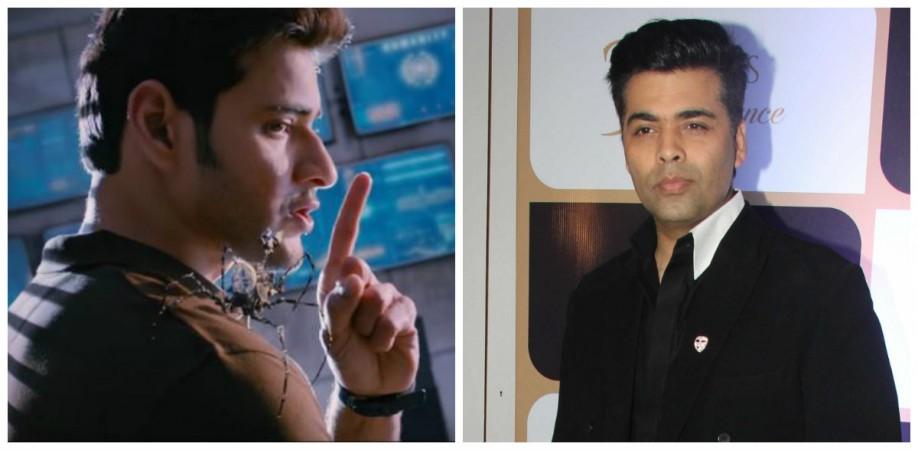 Mahesh Bahu in Spyder (left) and Karan Johar (right) Mahesh Bahu in Spyder and Karan Johar