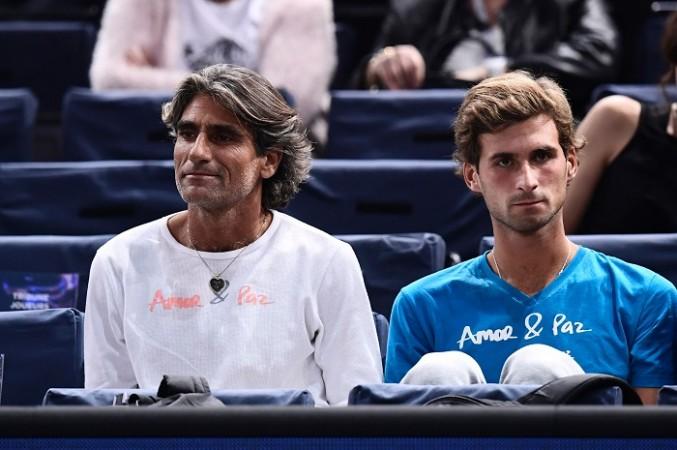 Pepe Imaz (L), seen here with Djokovic's brother Marko Novak Djokovic, Pepe Imaz, Marko Djokovic, spiritual leader, coach