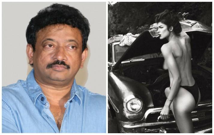 Ram Gopal Varma and screenshot of his post Ram Gopal Varma