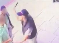 Shocking CCTV footage shows assault with bottle on London street