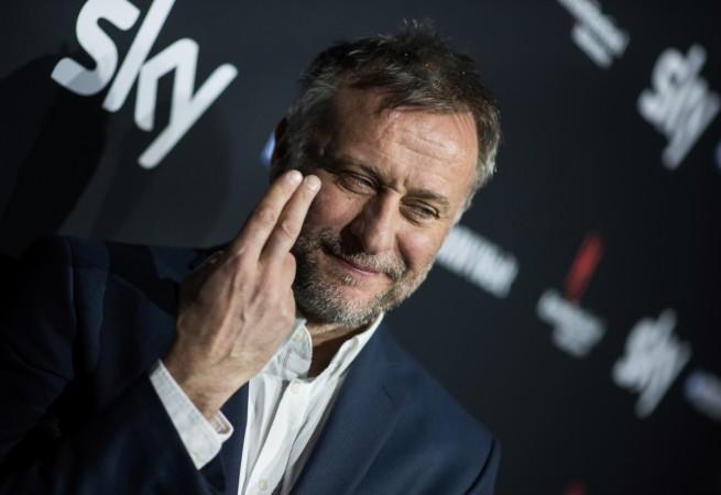 Actor Michael Nyqvist poses during a photo call for the Sky Series Night '100 Code' on March 15, 2015, in Munich, Germany. Michael Nyqvist