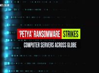 'Petya' ransomware strikes computer servers across globe.