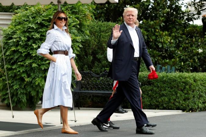Melania Trump and Donald Trump leave for Camp David Melania Trump Donald Trump Camp David
