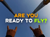 Air Catapult launches man into the Sky. Are you ready to fly ?