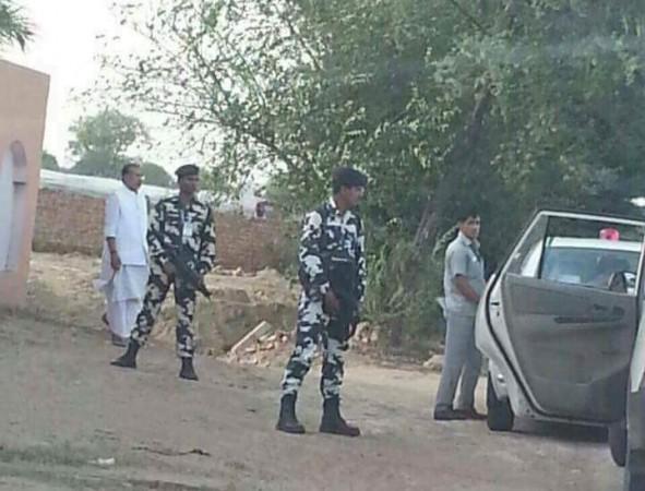 Union Agriculture Minister Radha Mohan Singh (Far Left) Radha Mohan Singh