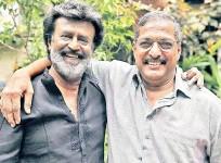 Rajinikanth with Nana Patekar on Kaala sets