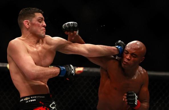 Nick Diaz and Anderson Silva. Nick Diaz, Nick Diaz suspension, Nick Diaz anti-doping violation, UFC, USADA