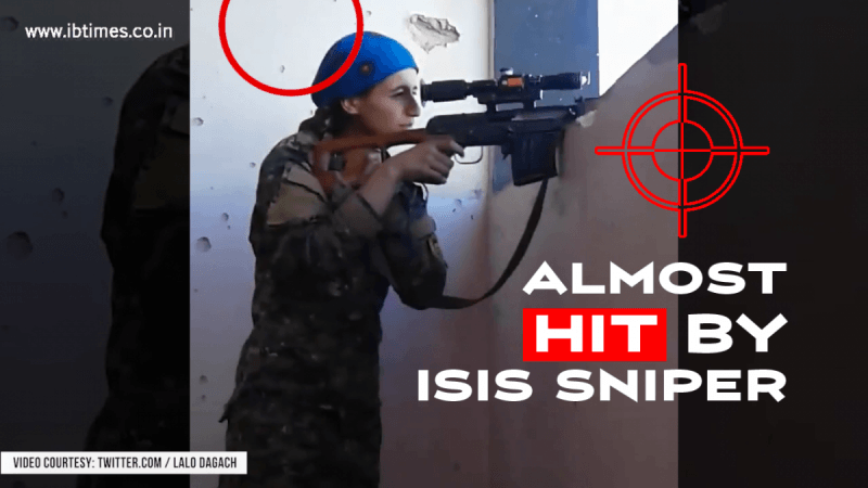 Sniper-Wars: This Kurdish YPJ Sniper was almost hit by an ISIS Sniper Sniper-Wars: This Kurdish YPJ Sniper was almost hit by an ISIS Sniper