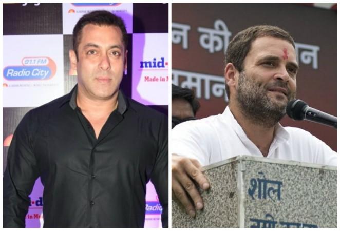 Salman Khan and Rahul Gandhi Salman Khan and Rahul Gandhi