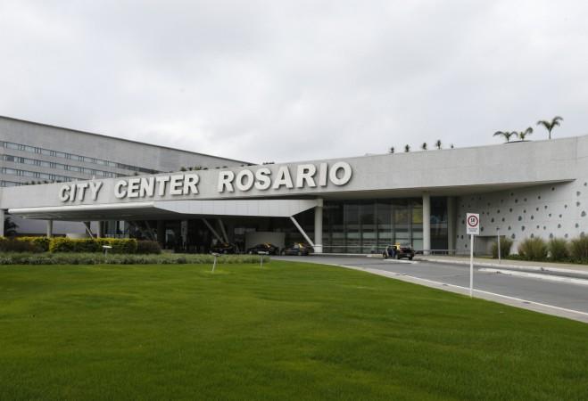 A view of City Center Rosario Hotel and Casino ahead of Lionel Messi and Antonela Rocuzzo's wedding in Rosario, Argentina. messi wedding