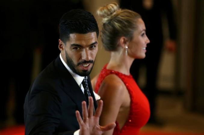 Messi's Barcelona teammate Luis Suarez along with his wife was present at the ceremony Luis Suarez