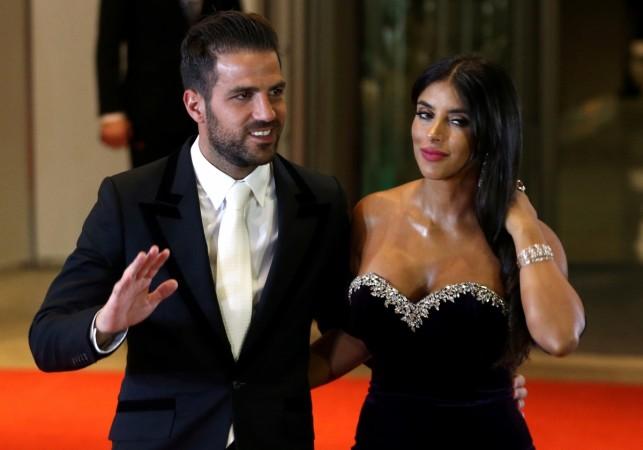 It was time for Cesc Fabregas and his partner on the red carpet Cesc Fabregas