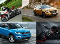cars and bikes launching in July 2017 in India