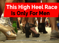 This High Heel Race is only for men
