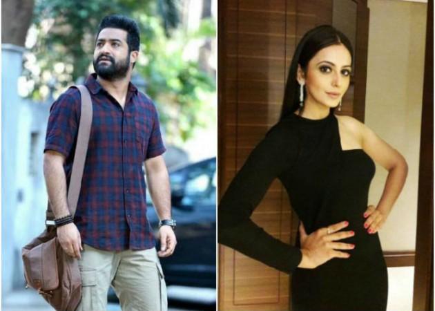 Junior NTR and Rakul Preet Singh Junior NTR and Rakul Preet Singh
