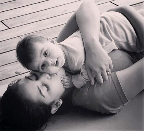 Mira Rajput with baby Misha Mira Rajput with baby Misha