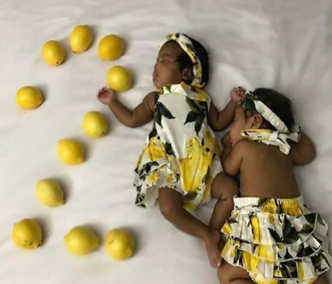 Photo of twins while they are fast asleep. Beyonce